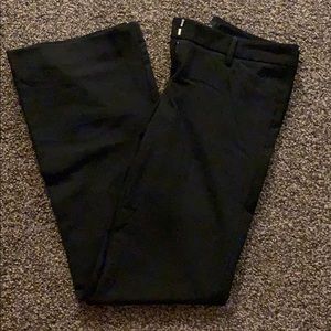 Black flare cut slacks